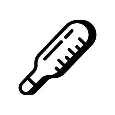Termometre simgesi vektörde. Logotype