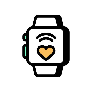 SağIık Akıllı Saati simgesi. Logotype