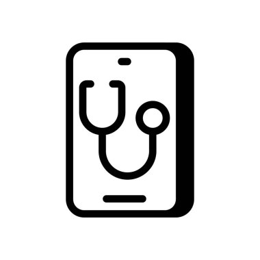 Vektör olarak Dijital Sağlık Denetim simgesi. Logotype