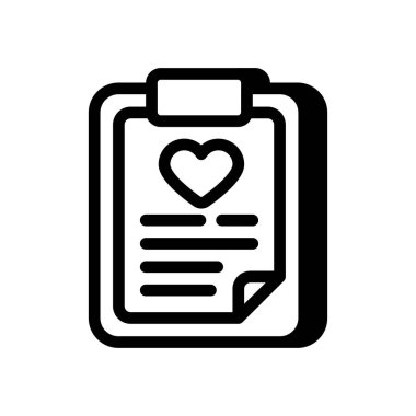 Kan Testi Raporları ikonu vektörde. Logotype