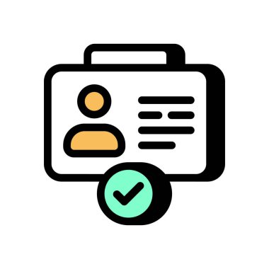 Sağlık kartı ikonu vektör olarak. Logotype