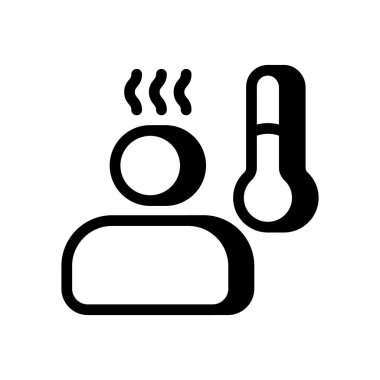 Ateş ikonu vektörde. Logotype