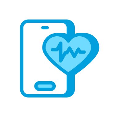 Mobil Sağlık ikonu. Logotype