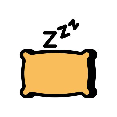 Vektör olarak Ses Uykusu simgesi. Logotype