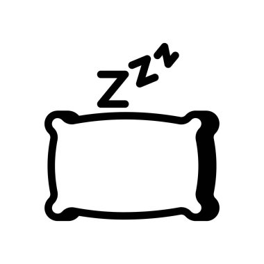 Vektör olarak Ses Uykusu simgesi. Logotype