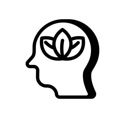 Yeşil simgeyi vektör olarak düşün. Logotype