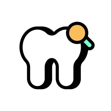 Vektör olarak dişçilik simgesi. Logotype