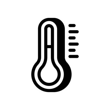 Vektör içinde sıcaklık simgesi. Logotype