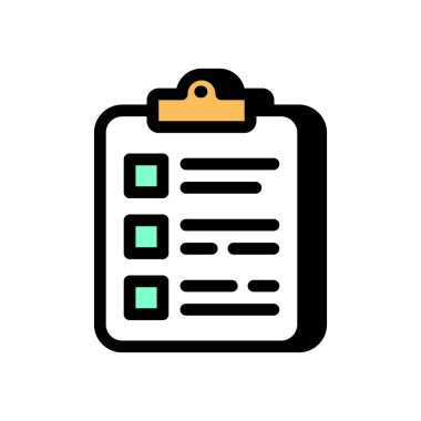 Vektör olarak atama isteği simgesi. Logotype