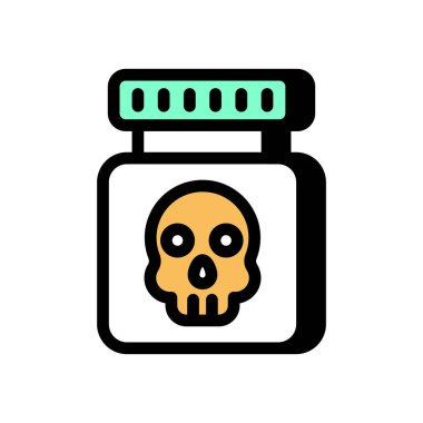 Vektör olarak zehir ikonu. Logotype