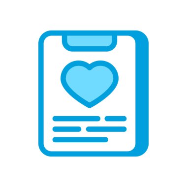 Kardiyogram rapor simgesi vektörde. Logotype