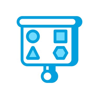 Vektör olarak göz testi simgesi. Logotype