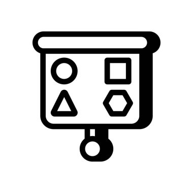 Vektör olarak göz testi simgesi. Logotype