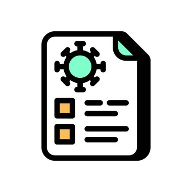 Enfeksiyon Kontrol Komut simgesi vektör olarak. Logotype