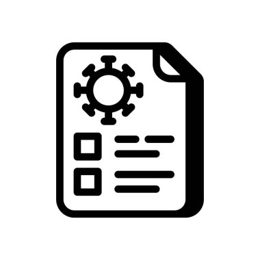 Enfeksiyon Kontrol Komut simgesi vektör olarak. Logotype