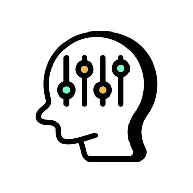 Vektör olarak psikoloji ikonu. Logotype