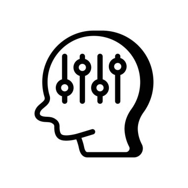 Vektör olarak psikoloji ikonu. Logotype