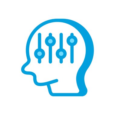 Vektör olarak psikoloji ikonu. Logotype