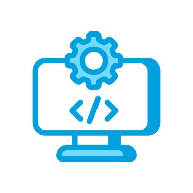 Tıbbi kodlama simgesi vektörde. Logotype