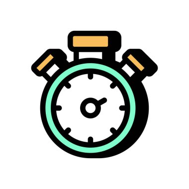 Stopwatch simgesi vektörde. Logotype