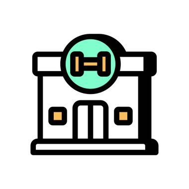 Beden ikonu vektörde. Logotype