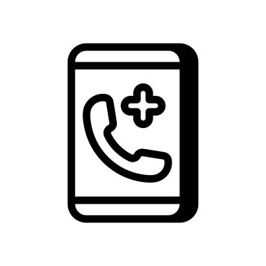 Vektör olarak teletıp simgesi. Logotype