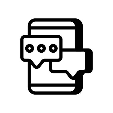 İletişim simgesi vektörde. Logotype