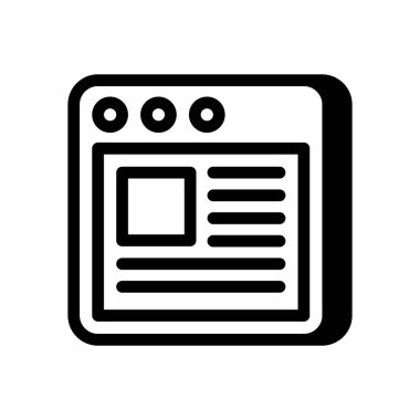 Vektör olarak web sitesi simgesi. Logotype