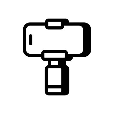 Vektör olarak selfie çubuğu simgesi. Logotype