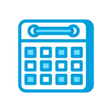 Takvim simgesi vektörde. Logotype