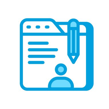 Vektör olarak blog simgesi. Logotype