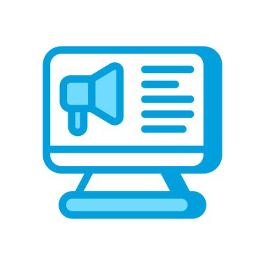 Vektör olarak dijital pazarlama simgesi. Logotype