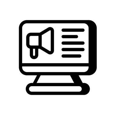 Vektör olarak dijital pazarlama simgesi. Logotype