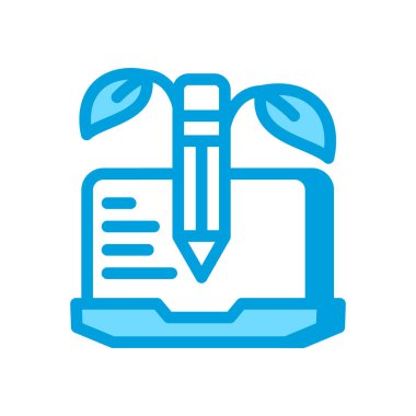 Vektör olarak organik içerik simgesi. Logotype