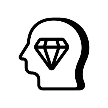 Vektör olarak birinci şahsiyet simgesi. Logotype