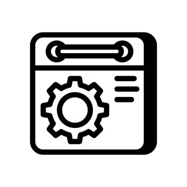 Vektör olarak zaman çizgisi simgesi. Logotype