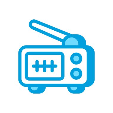 Radyo ikonu vektör olarak. Logotype