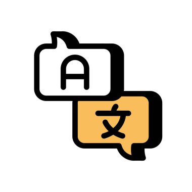 Vektör içinde çeviri simgesi. Logotype