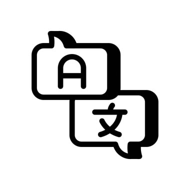 Vektör içinde çeviri simgesi. Logotype