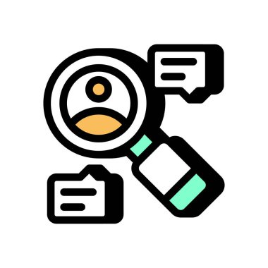 Vektör içinde kişisel içerik simgesi. Logotype