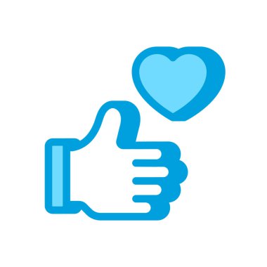 Vektör simgesini seviyor. Logotype