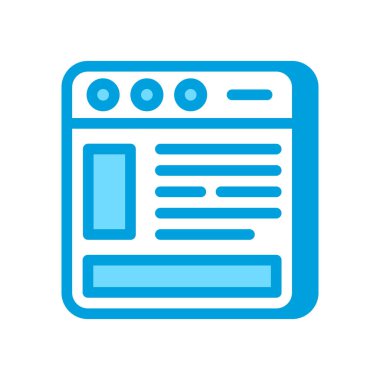 Şablon simgesi vektörde. Logotype