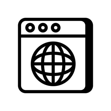 Küresel vektör simgesi. Logotype