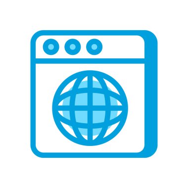 Küresel vektör simgesi. Logotype