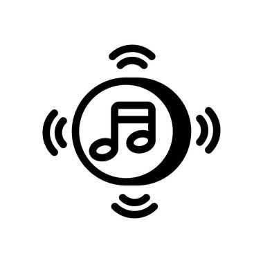 Vektör olarak müzik simgesi. Logotype