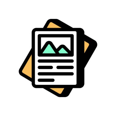 Dosya simgesini vektör olarak göster. Logotype