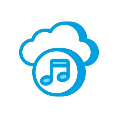 Vektör olarak müzik akışı simgesi. Logotype