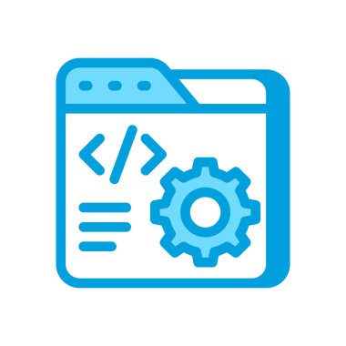 Vektör içinde kodlama simgesi. Logotype