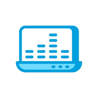 Vektör olarak eşitleyici simgesi. Logotype