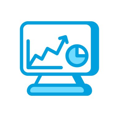 Vektör olarak analiz simgesi. Logotype